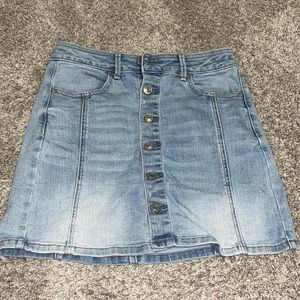 American eagle jean skirt